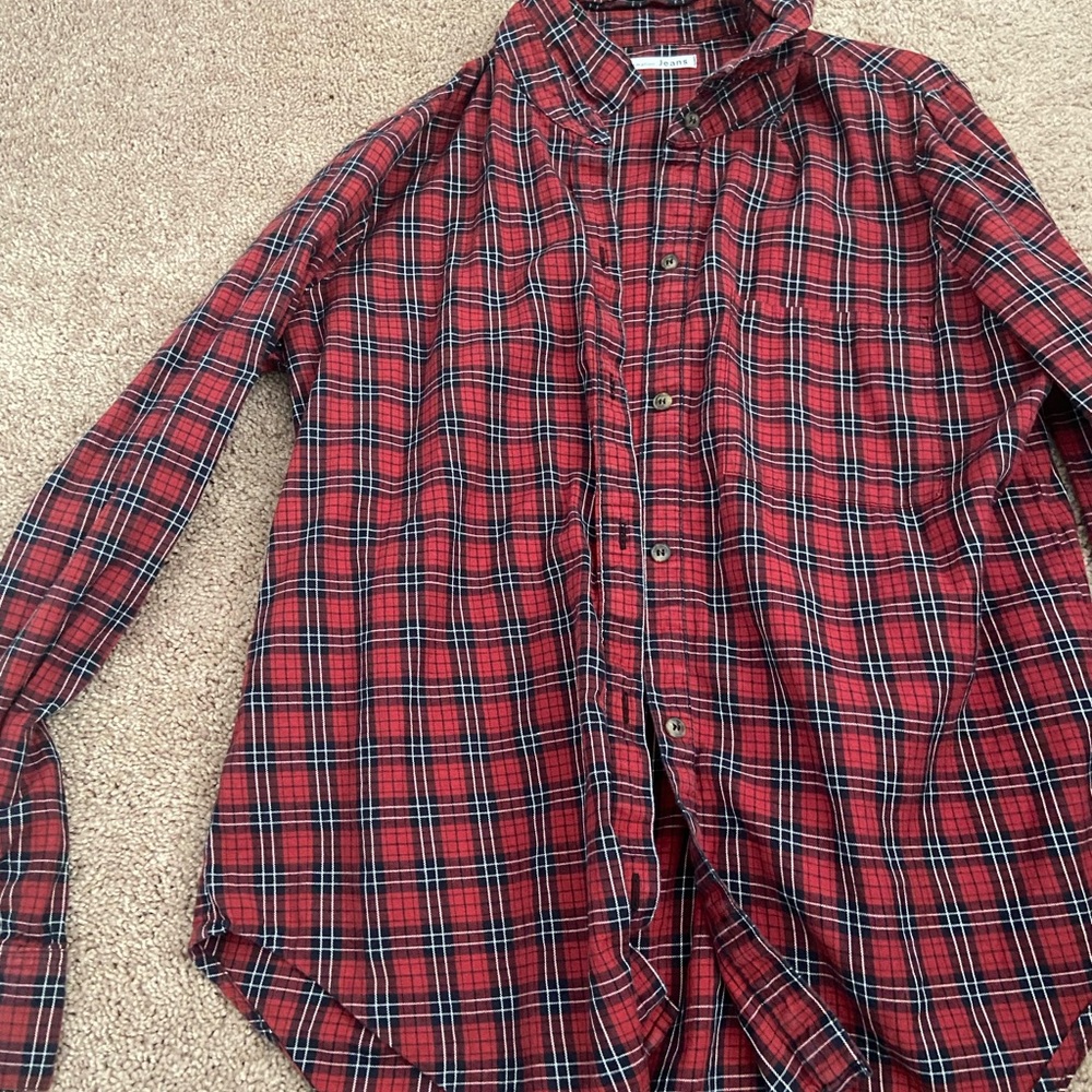 Reformation Plaid Shirt Large